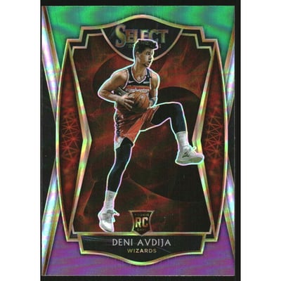 2020-21 Select Prizms Green White Purple #180 Deni Avdija