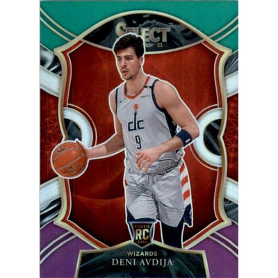 2020-21 Select Prizms Green White Purple #69 Deni Avdija