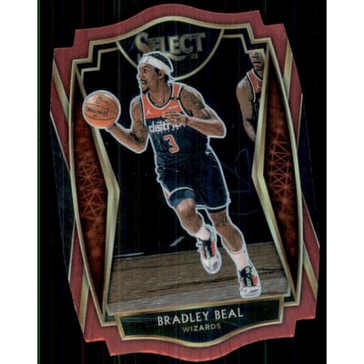 2020-21 Select Prizms Maroon Die Cut #127 Bradley Beal