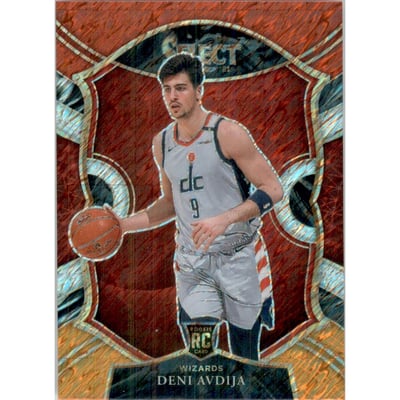 2020-21 Select Prizms Red White Orange Shimmer #69 Deni Avdija