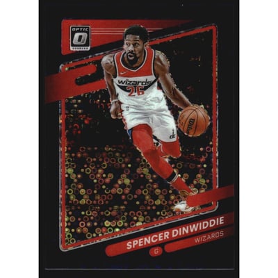 2021-22 Donruss Optic Fast Break Purple #54 Spencer Dinwiddie