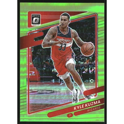 2021-22 Donruss Optic Lime Green #15 Kyle Kuzma