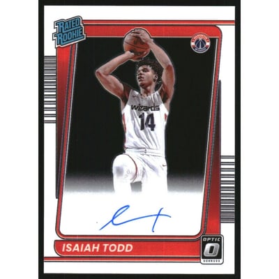 2021-22 Donruss Optic Rated Rookie Signatures #187 Isaiah Todd