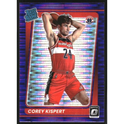 2021-22 Donruss Optic Target Purple Pulsar #183 Corey Kispert