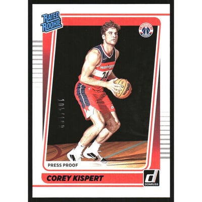 2021-22 Donruss Press Proof Purple #233 Corey Kispert RR