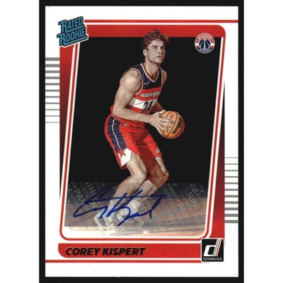 2021-22 Donruss Rated Rookies Signatures #233 Corey Kispert