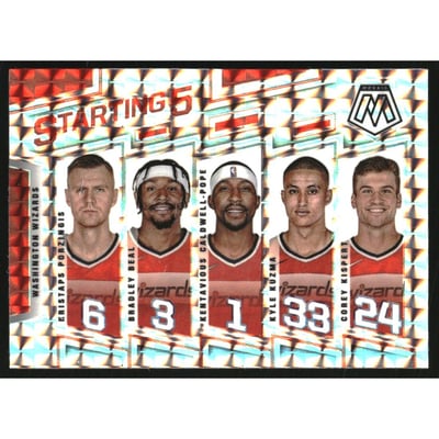 2021-22 Panini Mosaic Starting 5 #15 Bradley Beal/Corey Kispert/Kentavious Caldwell-Pope/Kristaps Porzingis/Kyle Kuzma