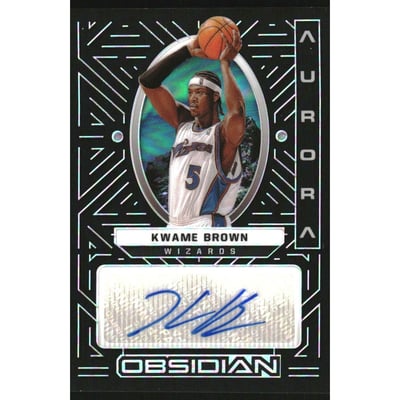 2021-22 Panini Obsidian Aurora Autographs #47 Kwame Brown/149