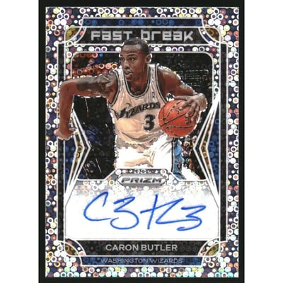 2021-22 Panini Prizm Fast Break Autographs #31 Caron Butler