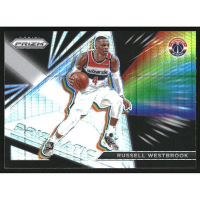 2021-22 Panini Prizm Prizmatic Prizms Hyper #23 Russell Westbrook