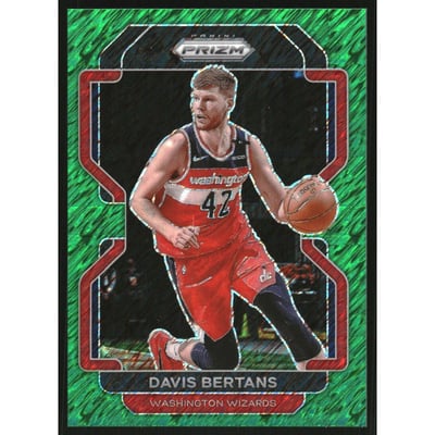 2021-22 Panini Prizm Prizms Green Shimmer #23 Davis Bertans