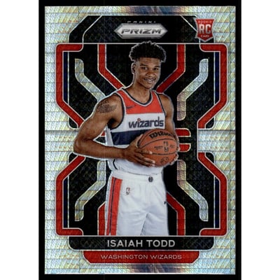 2021-22 Panini Prizm Prizms Hyper #299 Isaiah Todd