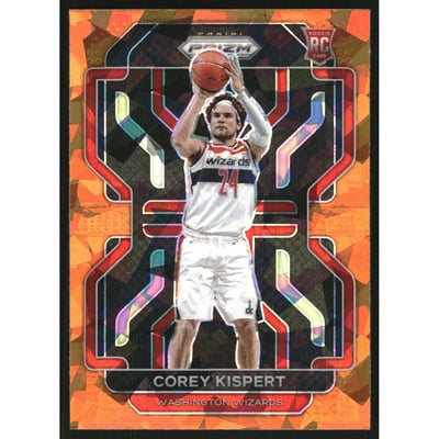2021-22 Panini Prizm Prizms Orange Ice #275 Corey Kispert