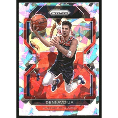 2021-22 Panini Prizm Prizms Pink Ice #79 Deni Avdija