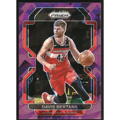 2021-22 Panini Prizm Prizms Purple Ice #23 Davis Bertans