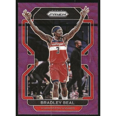 2021-22 Panini Prizm Prizms Purple Wave #45 Bradley Beal