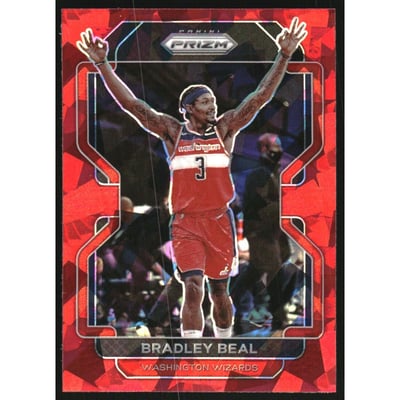 2021-22 Panini Prizm Prizms Red Ice #45 Bradley Beal