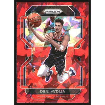 2021-22 Panini Prizm Prizms Red Ice #79 Deni Avdija