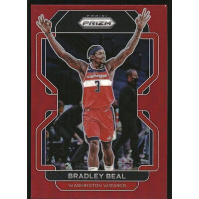 2021-22 Panini Prizm Prizms Red #45 Bradley Beal