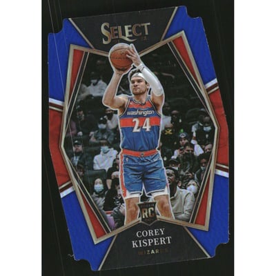 2021-22 Select Prizms Blue Die Cut #176 Corey Kispert