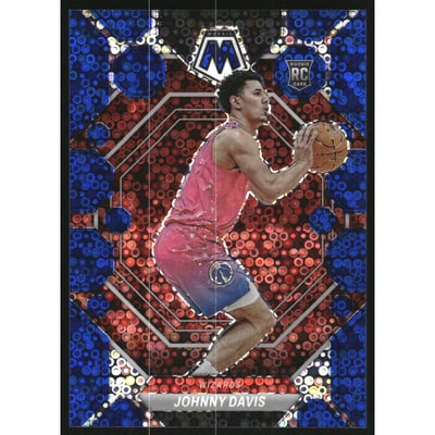 2022-23 Panini Mosaic Mosaic Fast Break Blue #243 Johnny Davis