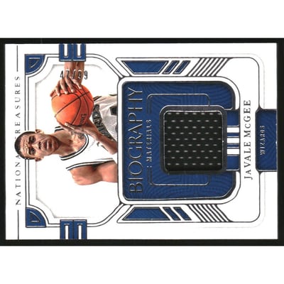 2022-23 Panini National Treasures Biography Materials #21 JaVale McGee