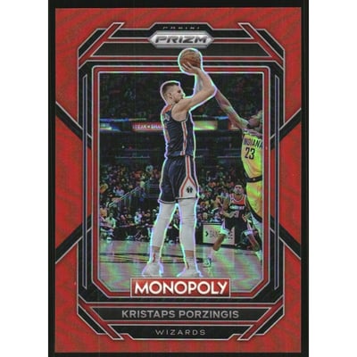 2022-23 Panini Prizm Monopoly Red #89 Kristaps Porzingis