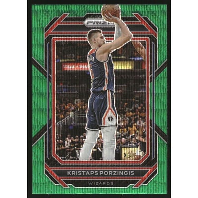 2022-23 Panini Prizm Prizms Green Wave #191 Kristaps Porzingis