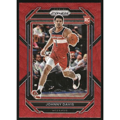 2022-23 Panini Prizm Prizms Ruby Wave #231 Johnny Davis