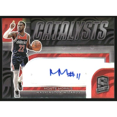 2022-23 Panini Spectra Catalysts Signatures #6 Monte Morris/99