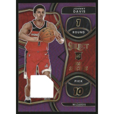 2022-23 Select Draft Selections Memorabilia Purple Prizms #23 Johnny Davis