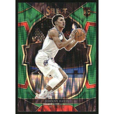 2022-23 Select Prizms Green Shock #100 Johnny Davis