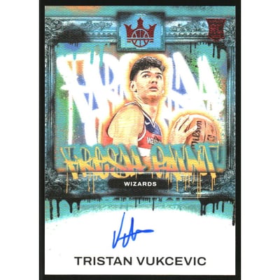 2023-24 Court Kings Fresh Paint Autographs Ruby #29 Tristan Vukcevic/99
