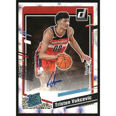 2023-24 Donruss Rated Rookies Signatures Holo Frame #257 Tristan Vukcevic