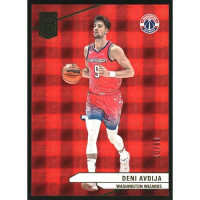 2023-24 Elite International Hyper Red #195 Deni Avdija