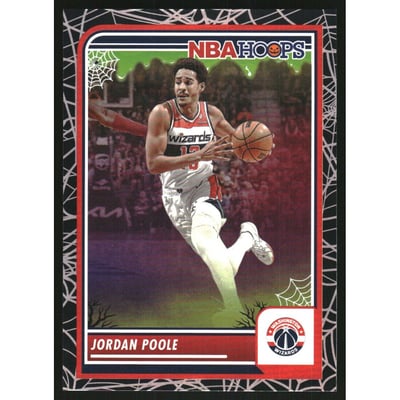 2023-24 Hoops Haunted Hoops Holo Webs #277 Jordan Poole