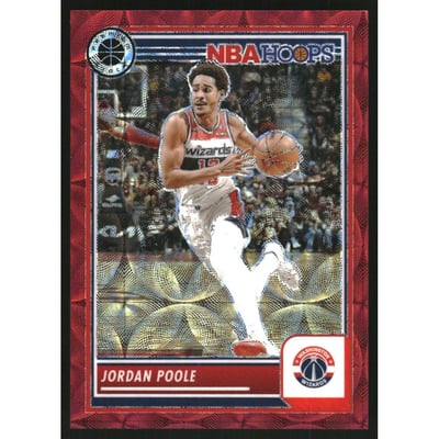 2023-24 Hoops Premium Stock Premium Red Prizm #277 Jordan Poole