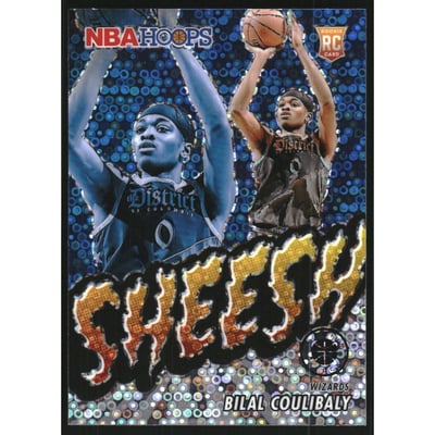 2023-24 Hoops Premium Stock Sheesh Disco Prizm #14 Bilal Coulibaly