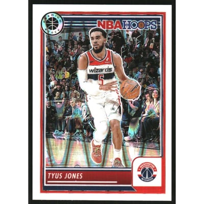 2023-24 Hoops Premium Stock White Seismic Prizm #228 Tyus Jones