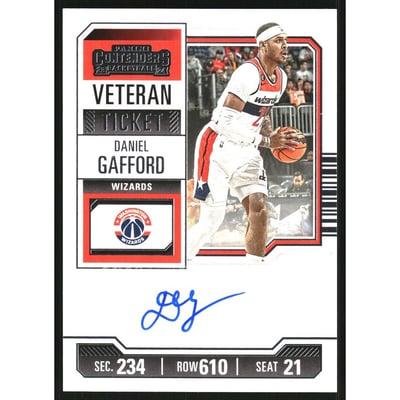 2023-24 Panini Contenders Retail Veteran Autographs #3 Daniel Gafford