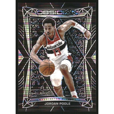 2023-24 Panini Obsidian Electric Etch International #196 Jordan Poole