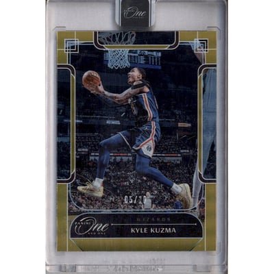 2023-24 Panini One & One Basketball Gold #76 Kyle Kuzma /10