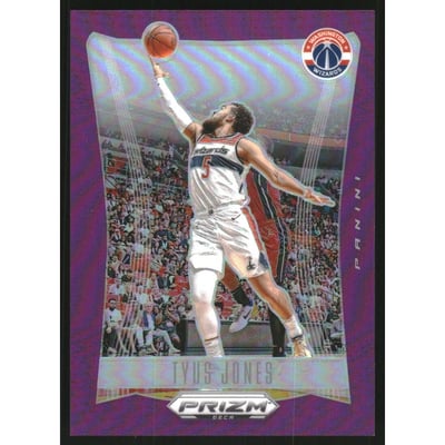 2023-24 Panini Prizm Deca Prizms Purple #166 Tyus Jones