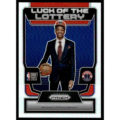 2023-24 Panini Prizm Luck of the Lottery Prizms Silver #1 Bilal Coulibaly