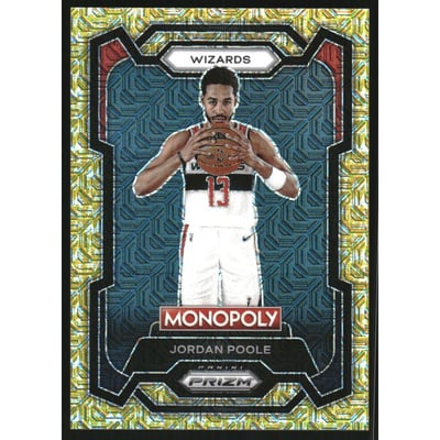2023-24 Panini Prizm Monopoly Gold Millionaire Shimmer #88 Jordan Poole