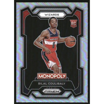2023-24 Panini Prizm Monopoly Silver #90 Bilal Coulibaly