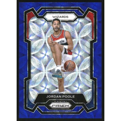 2023-24 Panini Prizm Prizms Choice Blue #51 Jordan Poole