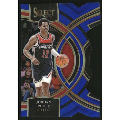 2023-24 Select Prizms Blue Die-Cut #183 Jordan Poole
