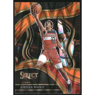 2023-24 Select Prizms Orange Tectonic #218 Jordan Poole