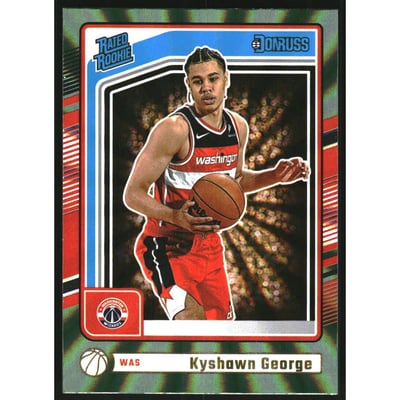 2024-25 Donruss Holo Green Laser #225 Kyshawn George RR